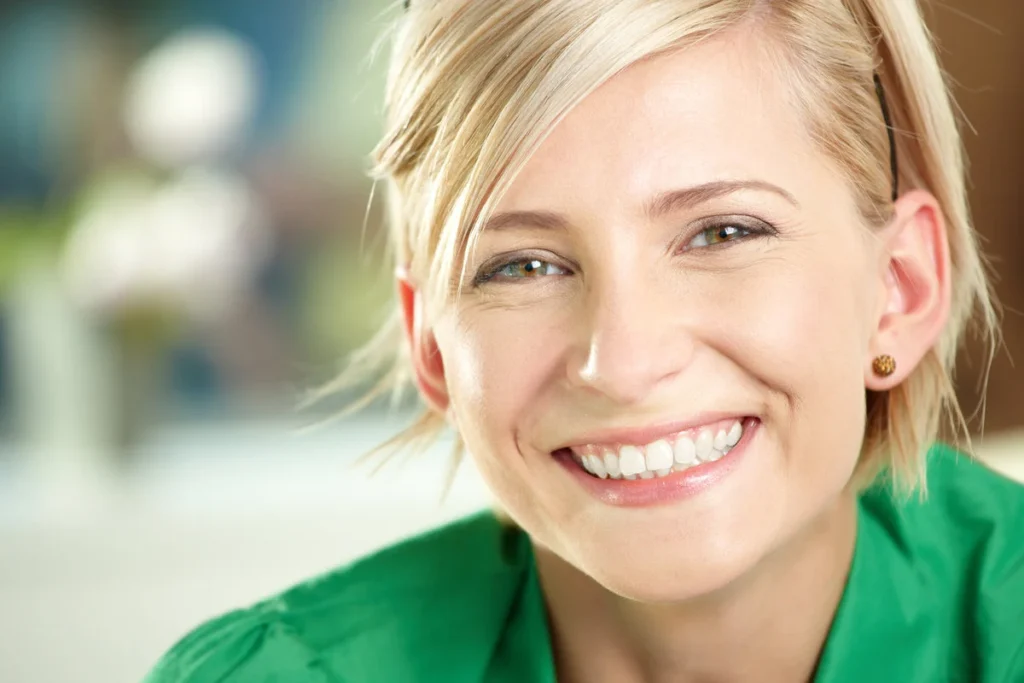 Happy businesswoman